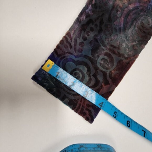 PURPLE Blue and Red Colored Velvet Bolero or shoulder cover up - Picture 4 of 7